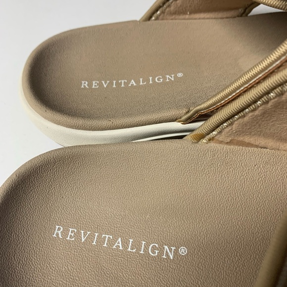 Revitalign Kholo Tan Slide Comfort Bed Sandals Size 8 - Picture 3 of 8